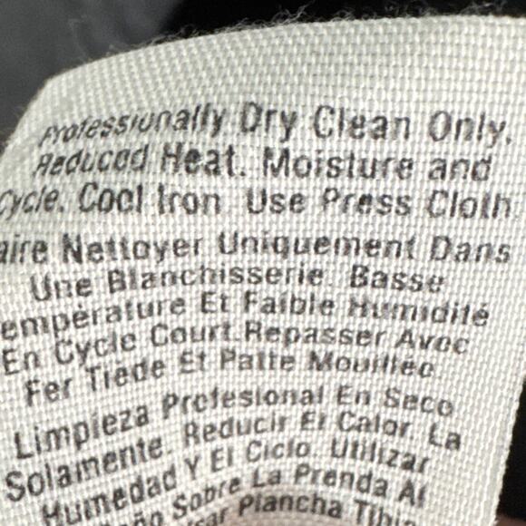 Donna Karan Italian Wool Silk Structured Blazer Black Lightweight Fitted Size 6 - Picture 10 of 10